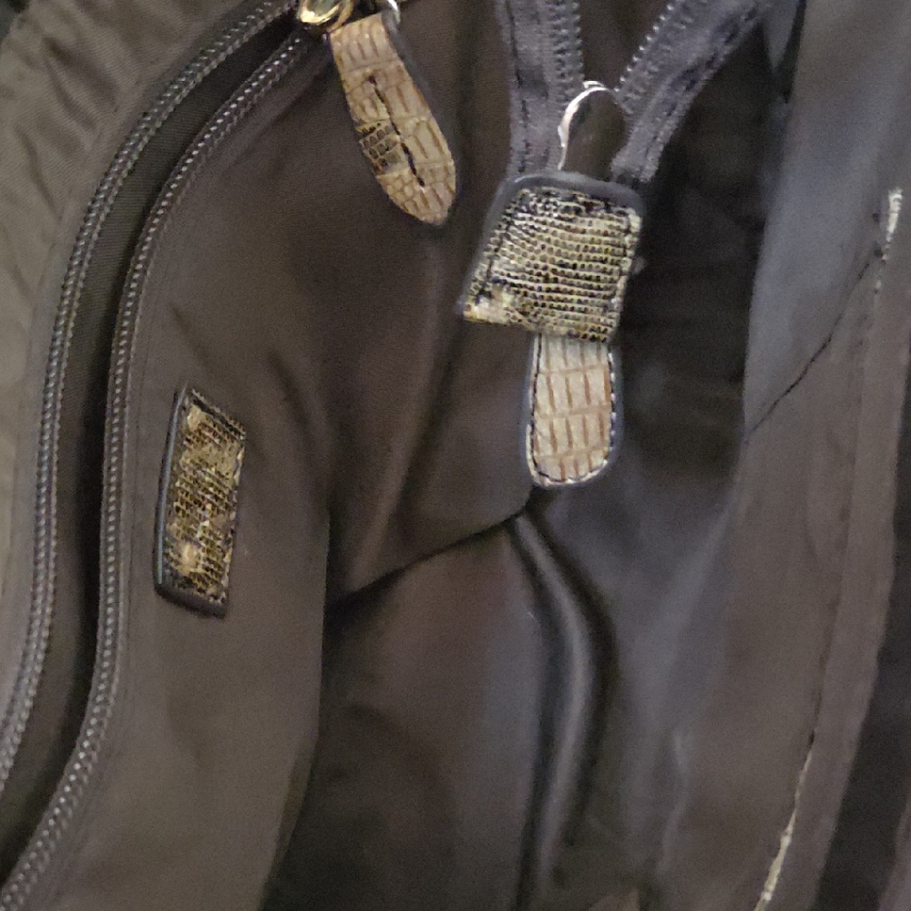 Michael Kors Snakeskin Satchel with Gold Accents